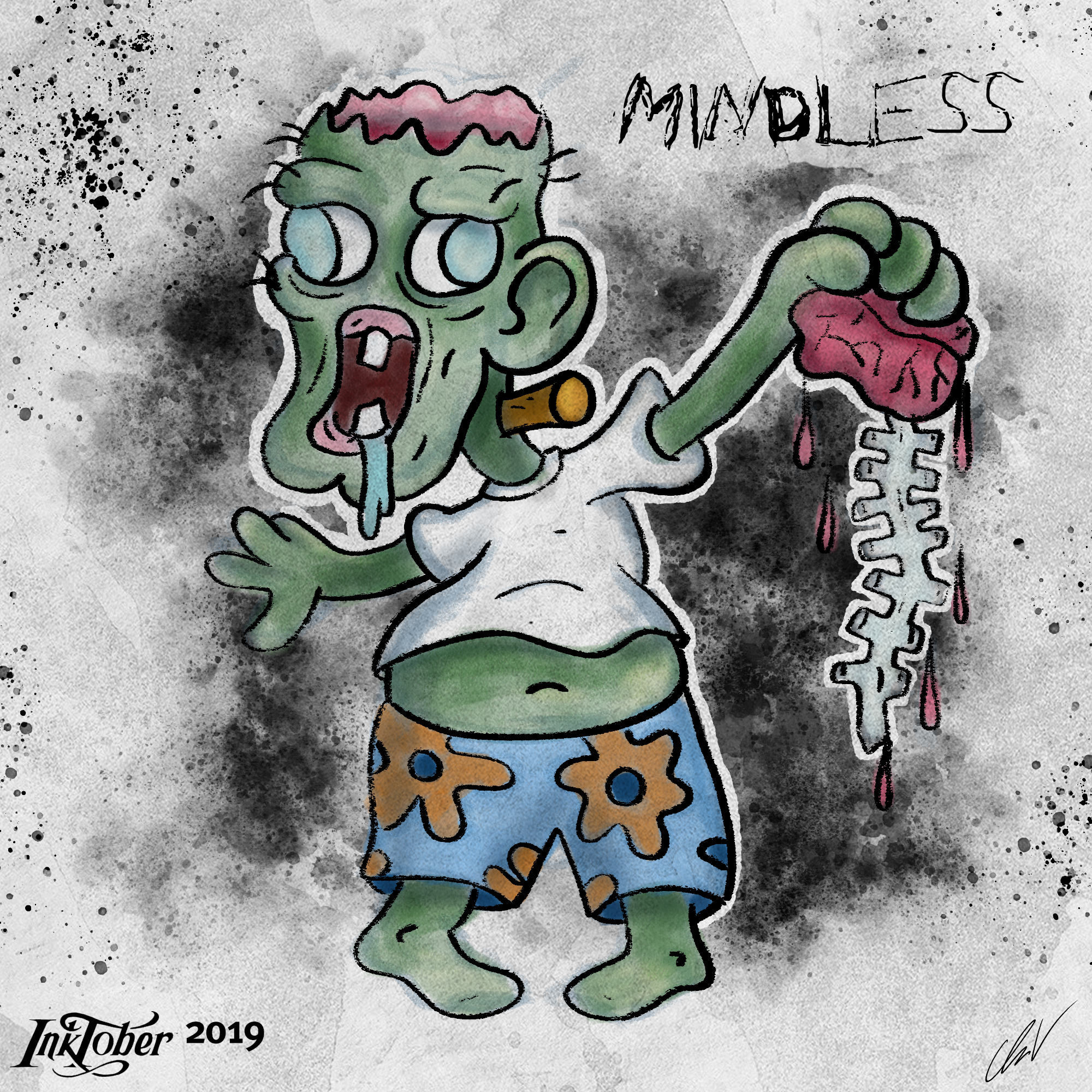 Inktober - 2 Mindless