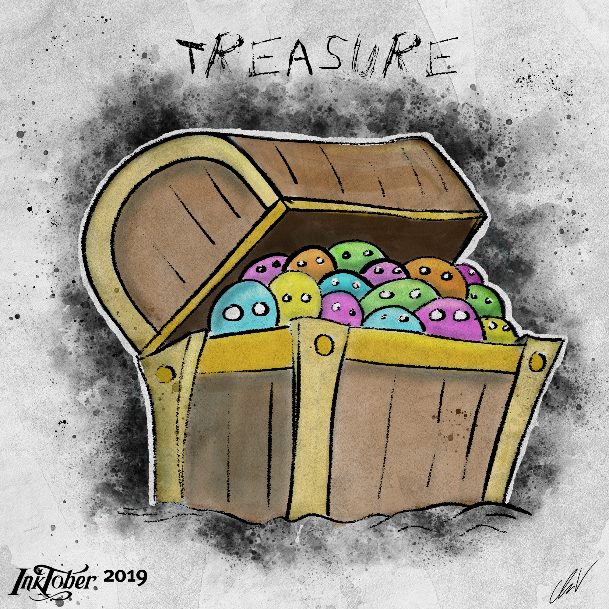 Inktober - 21 Treasure